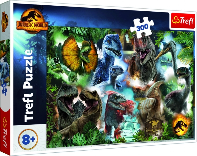 Puslespil 300 brikker Favoritdinosaurer Jurassic Verden