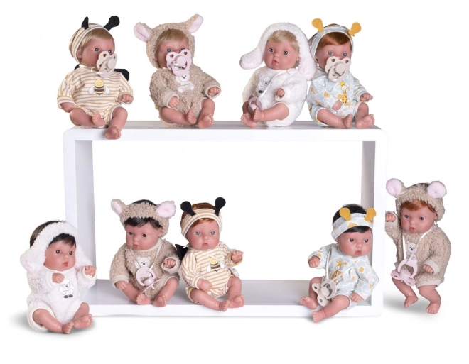 Antonio Juan 85317-2 Picolín fårekylling - realistisk babydukke med hel vinylkrop - 21 cm