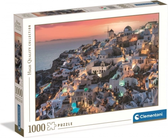 clementoni puslespil 1000 brikker hq – shades of santorini