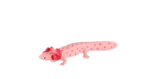 Axolotl mexicansk plastik 8cm i pose
