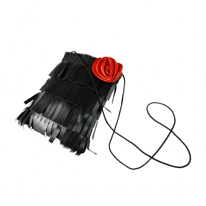 Skuldertaske med rose