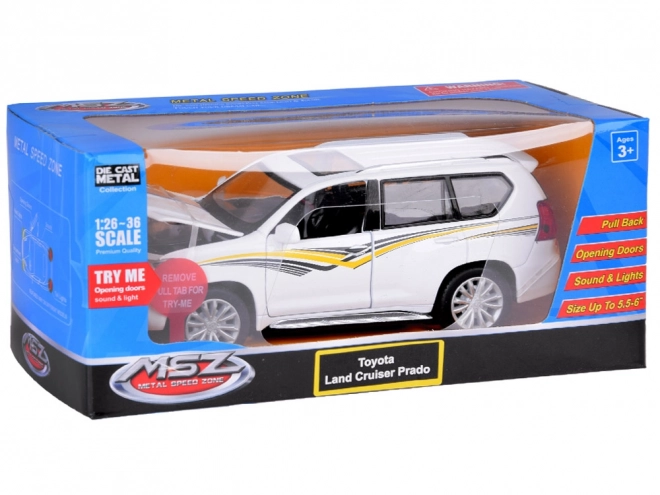 Metalmodel Toyota Land Cruiser Prado med effekter