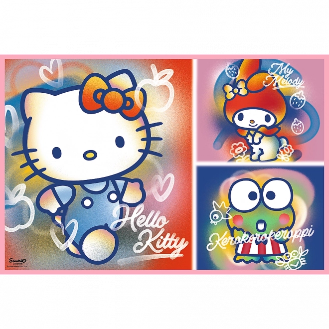 Puslespil 2x200 Hello Kitty og venner