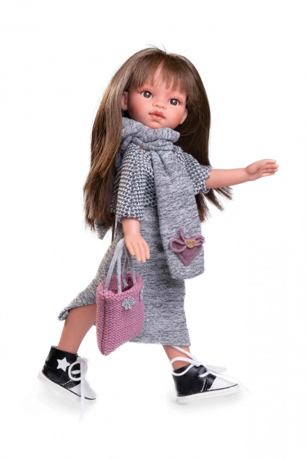 Realistisk dukke Emily med hel vinylkrop - 33 cm