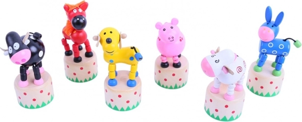Træ-trykdyr Bigjigs Toys