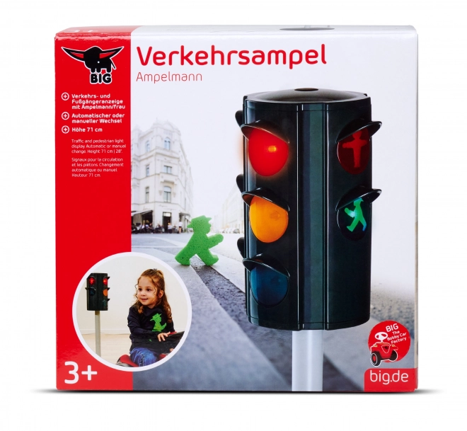 Stor trafiklys med automatisk skift af lys