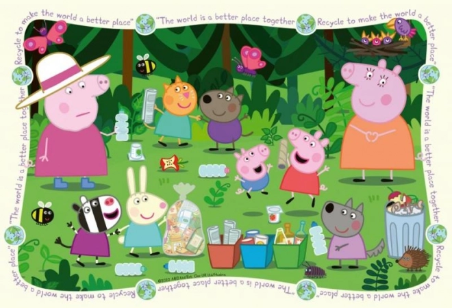 Puzzle 35 brikker Peppa Pig