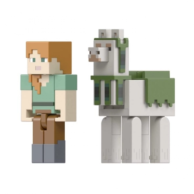 Minecraft-figurer Alex og lama