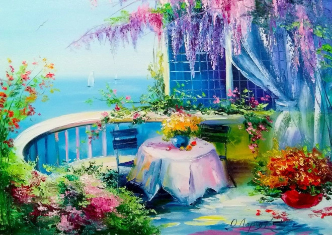 Puslespil Blomsteraltan 1000 brikker