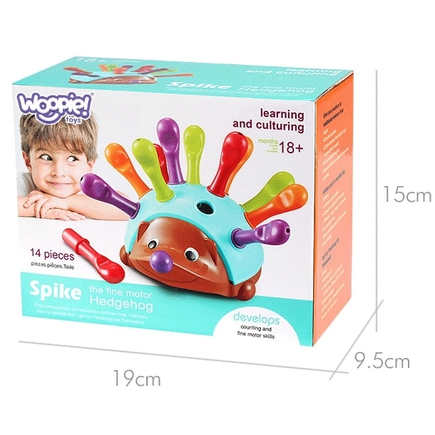 Uddannelsesspil Pindsvin sorter Montessori læring af tal og farver 4i1