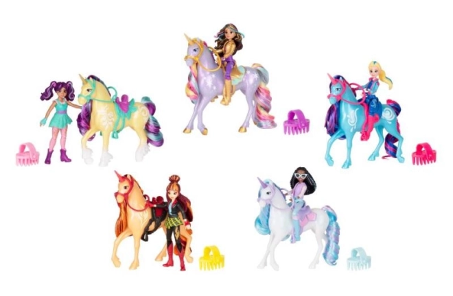 Unicorn Akademi Figurer 11 cm Sophia og Wildstar