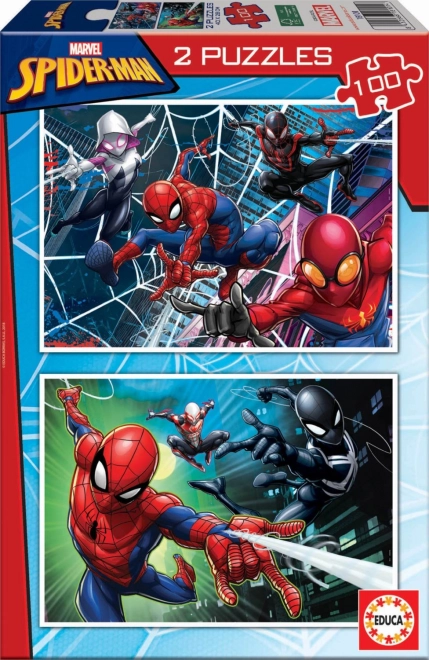 EDUCA puslespil Spiderman 2x100 brikker