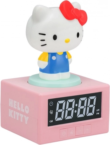 Lysende bordvækkur Hello Kitty med projektion
