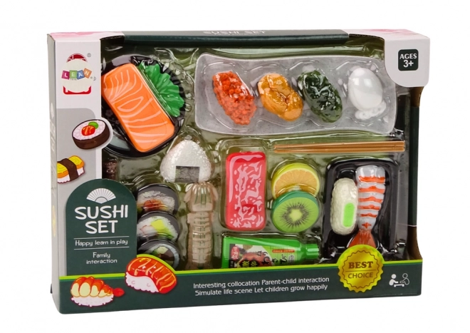 Sushi tilbehør Rejesæt til børn Legetøj 22 dele.