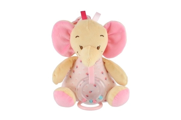 Spilledåse - lyserød elefant 18 cm