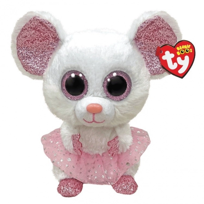 Maskot Ty, hvid ballerina - Nina 24 cm