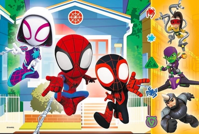 Puslespil 60 stykker I Spideys verden af Spiderman