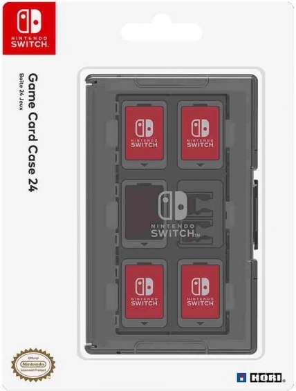 Etui til 24 spillekort til Nintendo Switch – sort