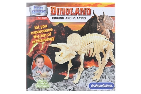 Udskåret Triceratops