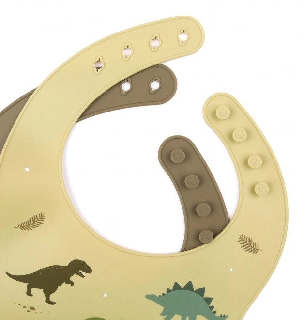Silikone baby hagesmække med sommerfugletema – Dinosaurer