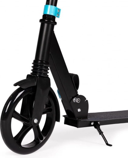 Hurtig sammenklapning, støtteben og sikker bremsning