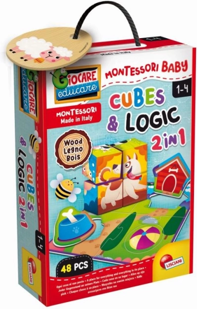 Montessori træklodser med dyr til logik