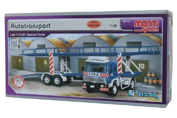 Byggesæt Monti System MS 19 Autotransport Liaz 1:48 i æske 31,5x16,5x7,5cm