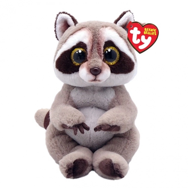 Maskot vaskebjørn Petey 15 cm