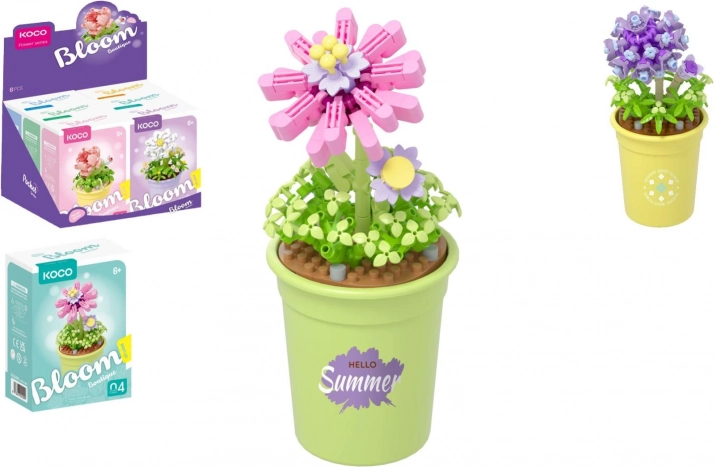 byggesæt KOCO mini blomst i urtepotte – 6 varianter