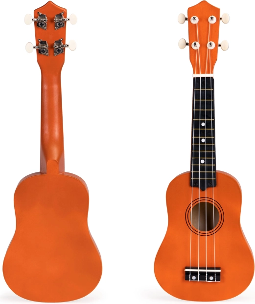 Træ-ukulele til børn med 4 nylonstrenge ECOTOYS