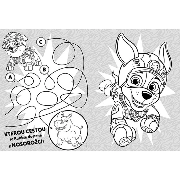 Malebøger Paw Patrol: Poter i junglen