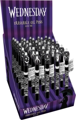 Sletbart gelpen Wednesday 15 cm – 6 varianter, plast, æske 30 stk