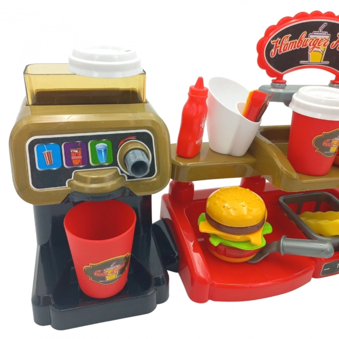 Fast Food XXL med kasseapparat og dispenser fra WOOPIE
