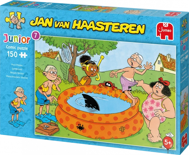JUMBO Puzzle JvH Junior 7: Spasmaker ved poolen 150 brikker