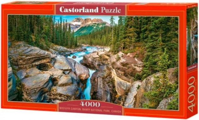 Puslespil 4000 brikker Mistaya Canyon, BANFF National Park, Canada