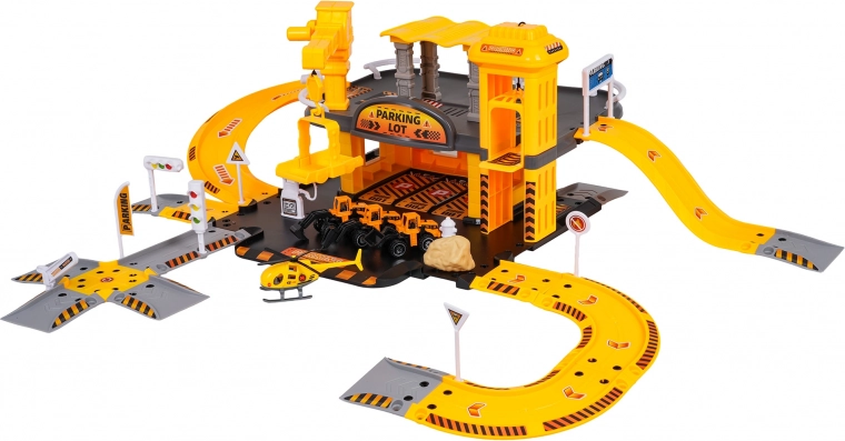 Toetagers parkeringshus med byggezone