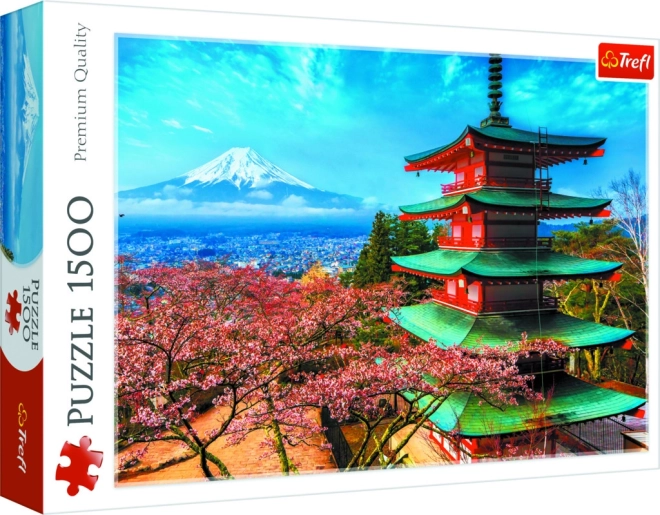 Trefl puslespil 1500 brikker – Pagode og FUJI-bjerget, Japan