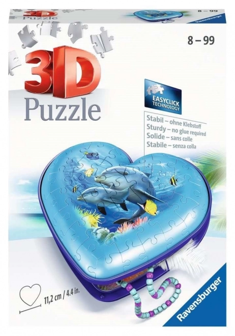 Ravensburger 3D puslespil Hjerte Undervandsverden 54 brikker