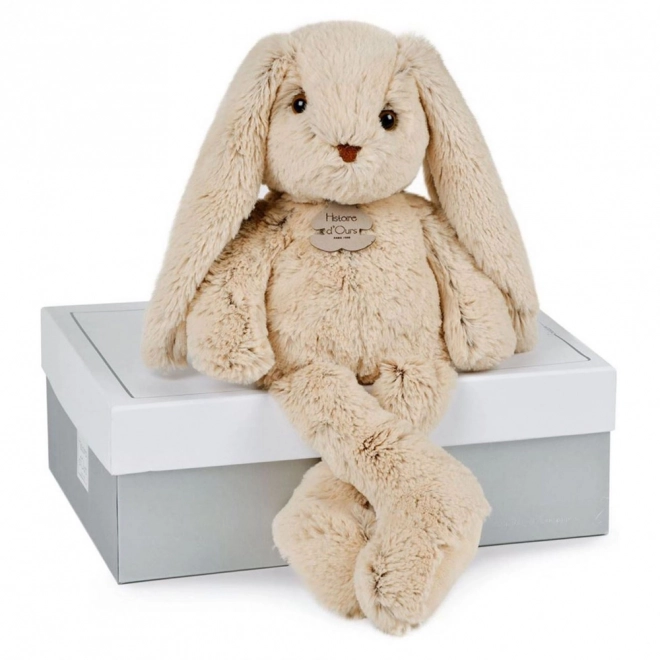 Doudou Histoire d'Ours Plysven beige kanin 40 cm