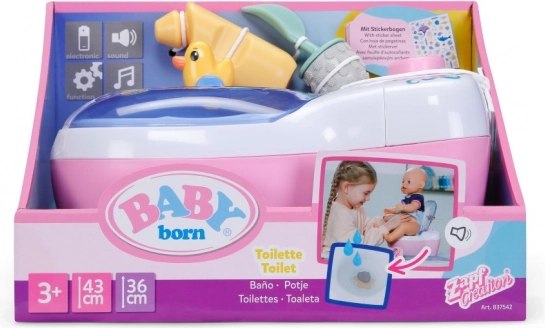 BABY born interaktivt børnetoilet med lyde og vandoverraskelse