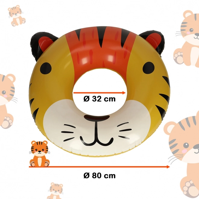 Oppustelig svømmebrød Tiger