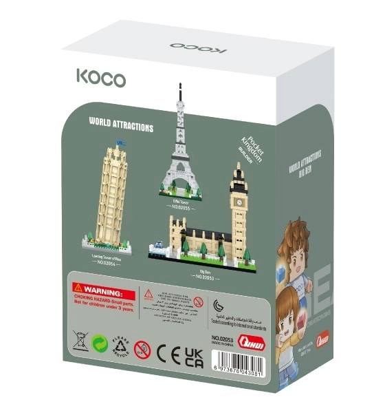 Byggesæt KOCO Big Ben 523 dele