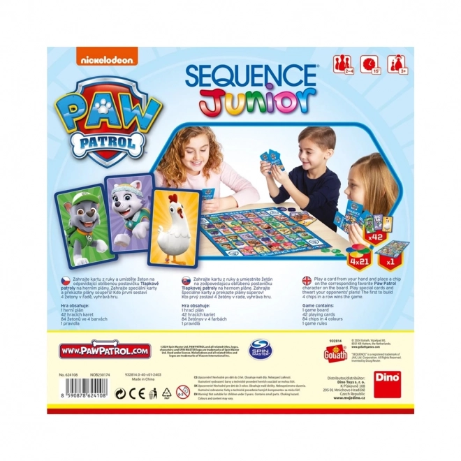 SEQUENCE JUNIOR PAW PATROL Børnespil