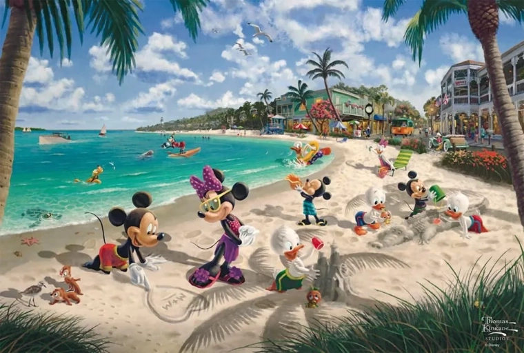 Puslespil Mickey og Minnie: I Florida 200 brikker
