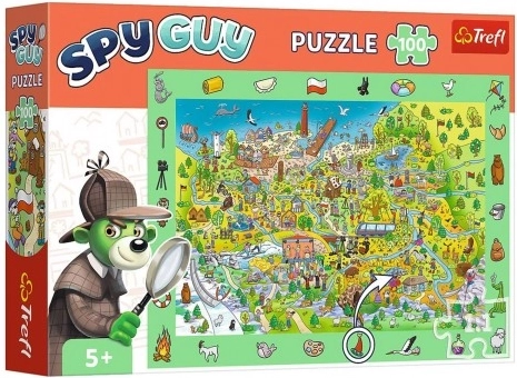 Observationspuslespil Spy Guy – Polen, 100 brikker