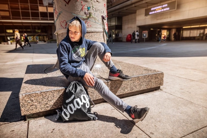 BAAGL Skoletaske Skate Sort