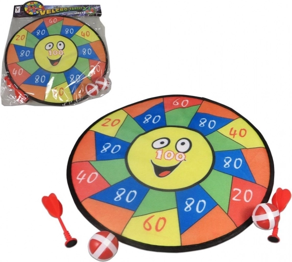 Skive med pile og bolde - 36 cm