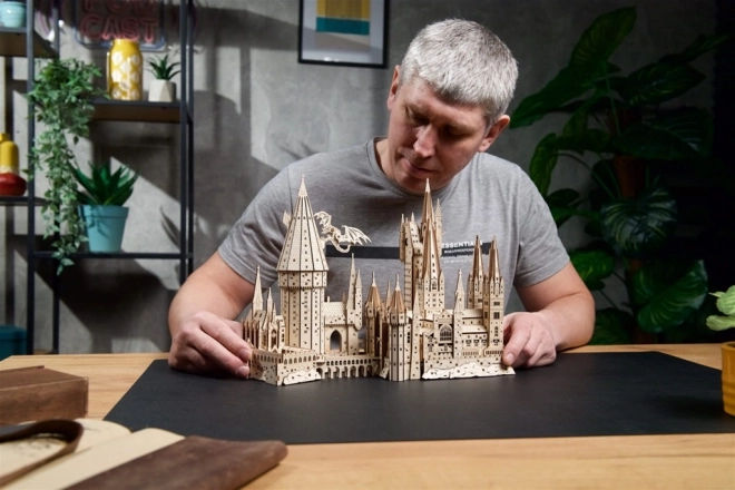 Ugears 3D træmekanisk puslespil Hogwarts Slot, Harry Potter