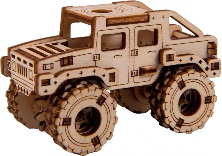 Træ 3D-puslespil – monstertruck 2