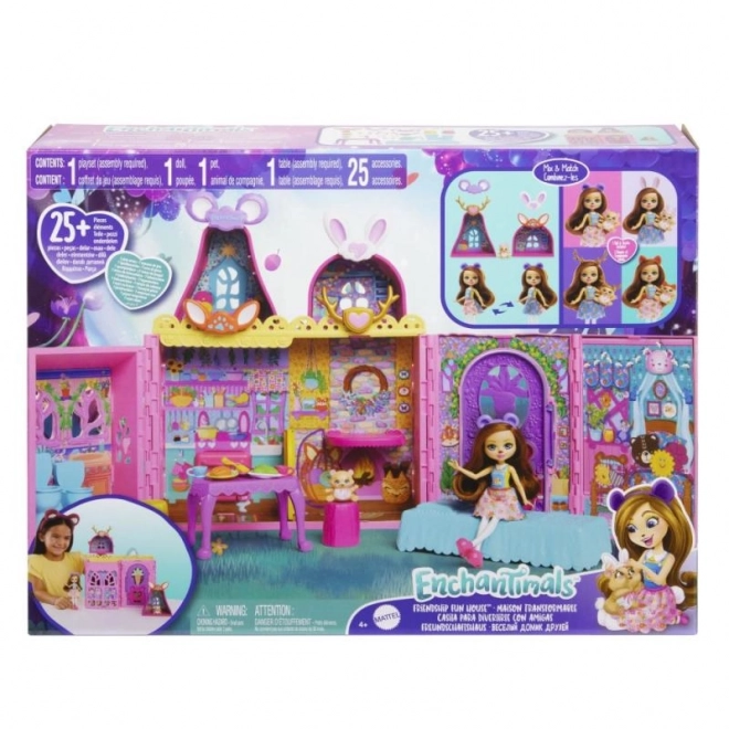 Enchantimals Venskabshus med møbler og tilbehør